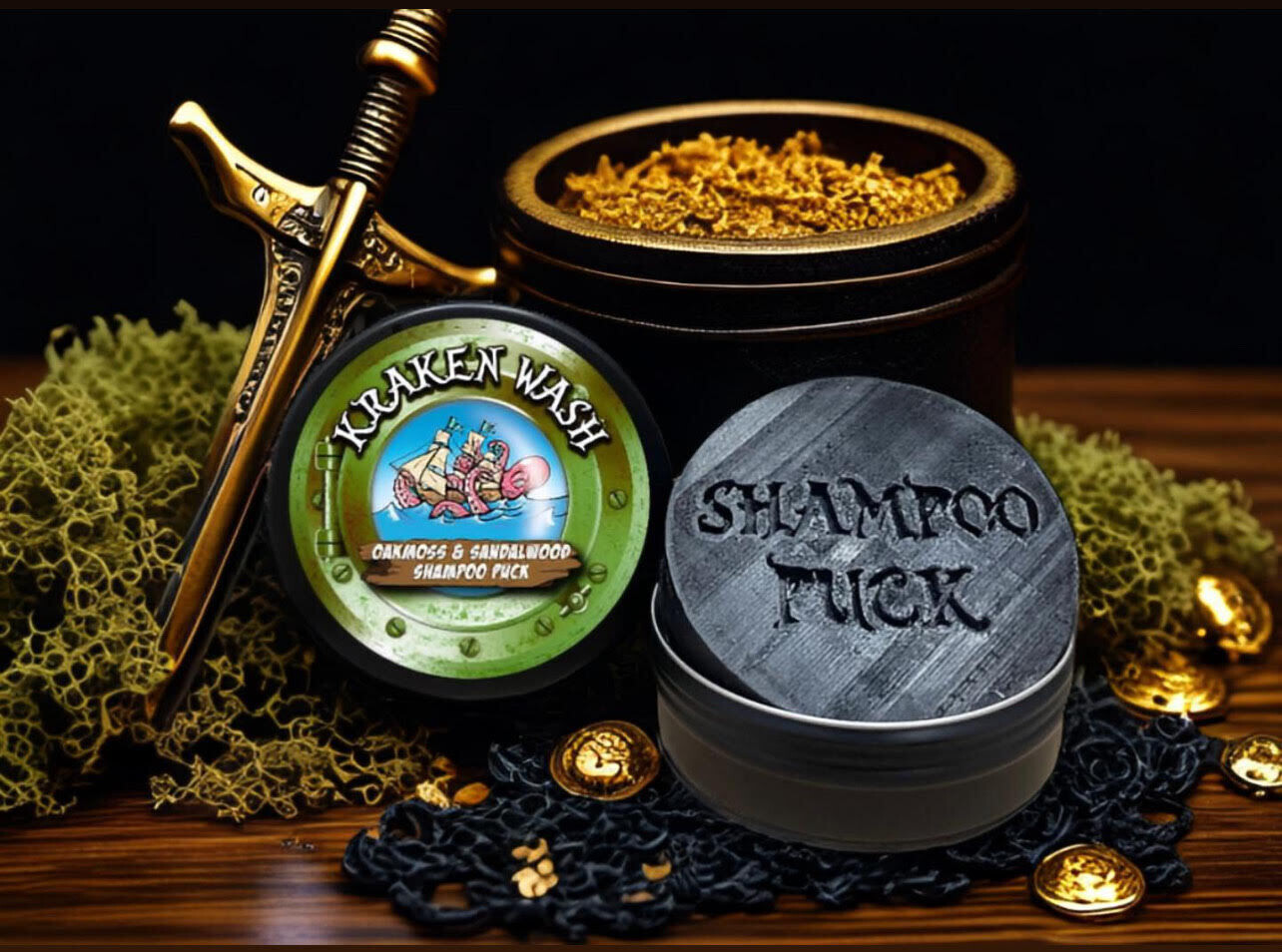 OAKMOSS &amp; SANDALWOOD SHAMPOO PUCK