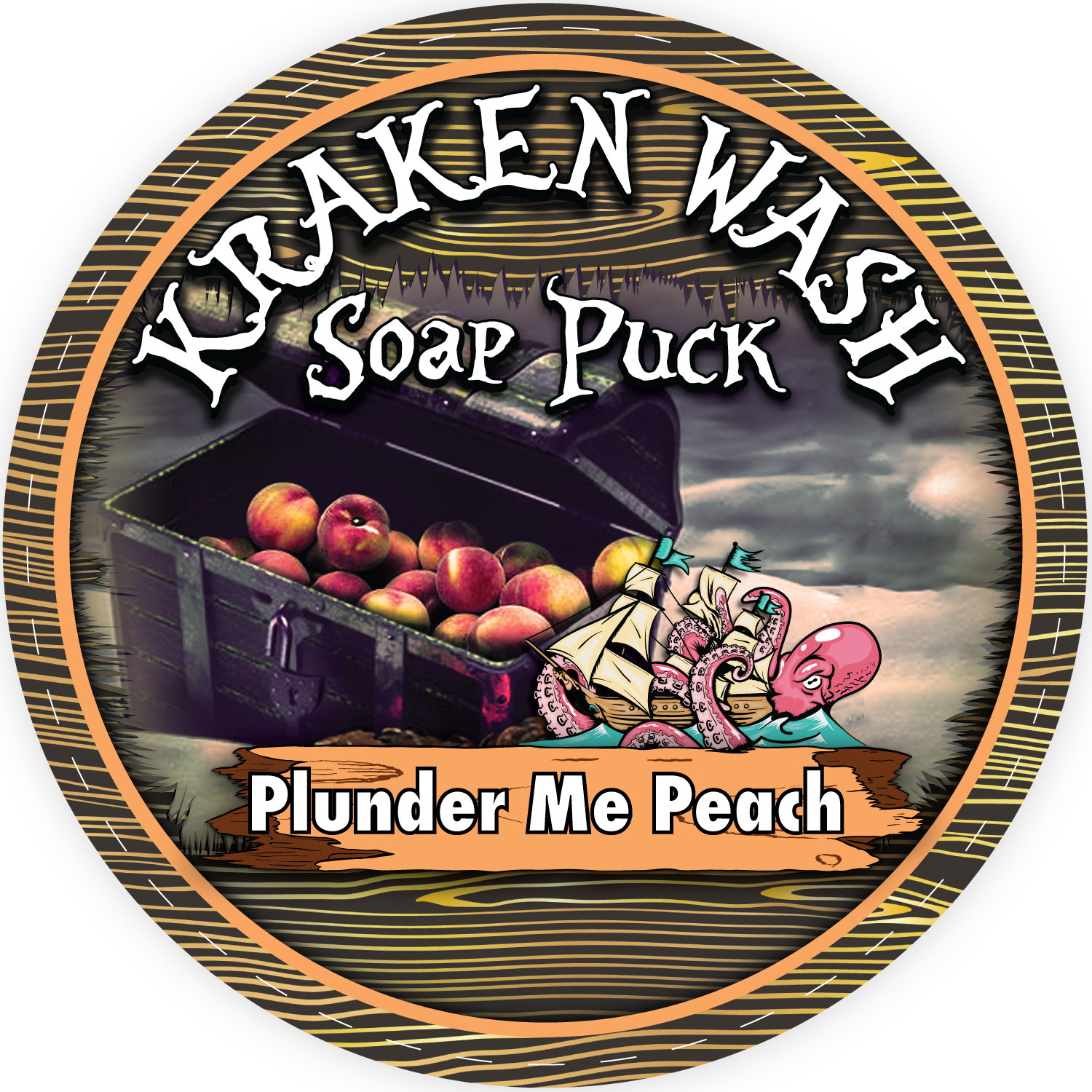 PLUNDER ME PEACH SOAP PUCK
