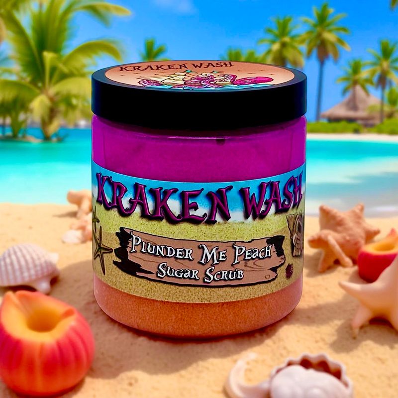PLUNDER ME PEACH SUGAR SCRUB