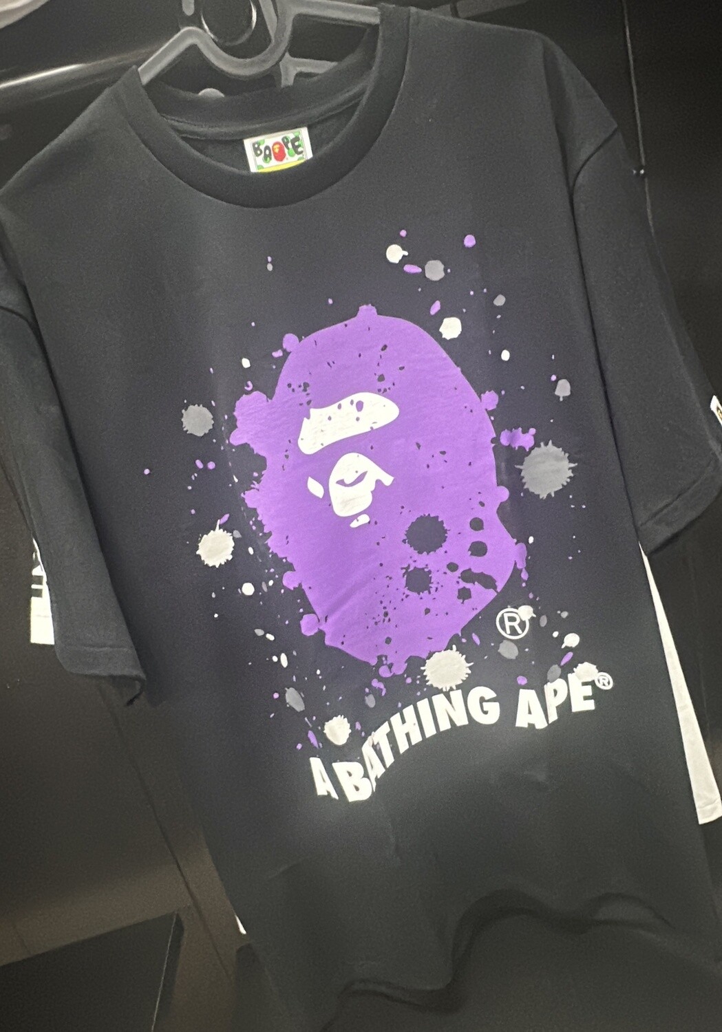BAPE PURP MNKY SPOTS BLK (LG)