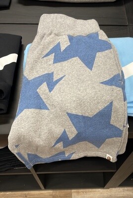 BAPE SHORTS GRY/BLUE (S)