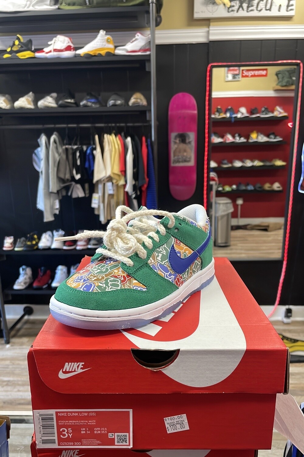 NIKE DUNK STADIUM GREEN (3.5)