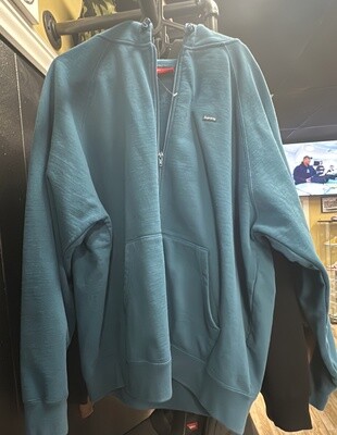 SUPREME PLAIN HOOD BLU (LG)