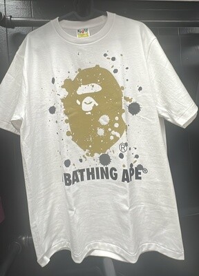 BAPE GLD MNKY SPOTS WHT (LG)