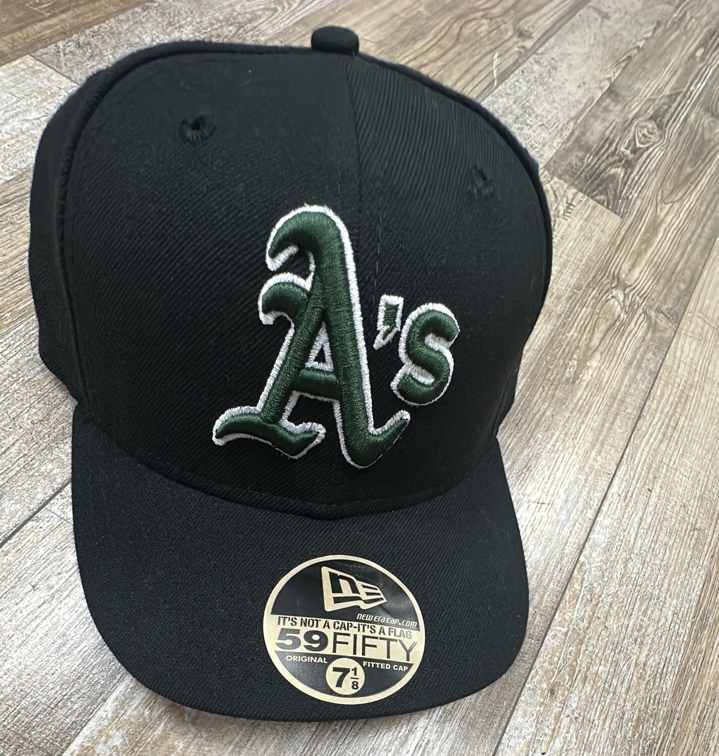 OAKLAND A GRN/BLK NEWERA (7-1/8)