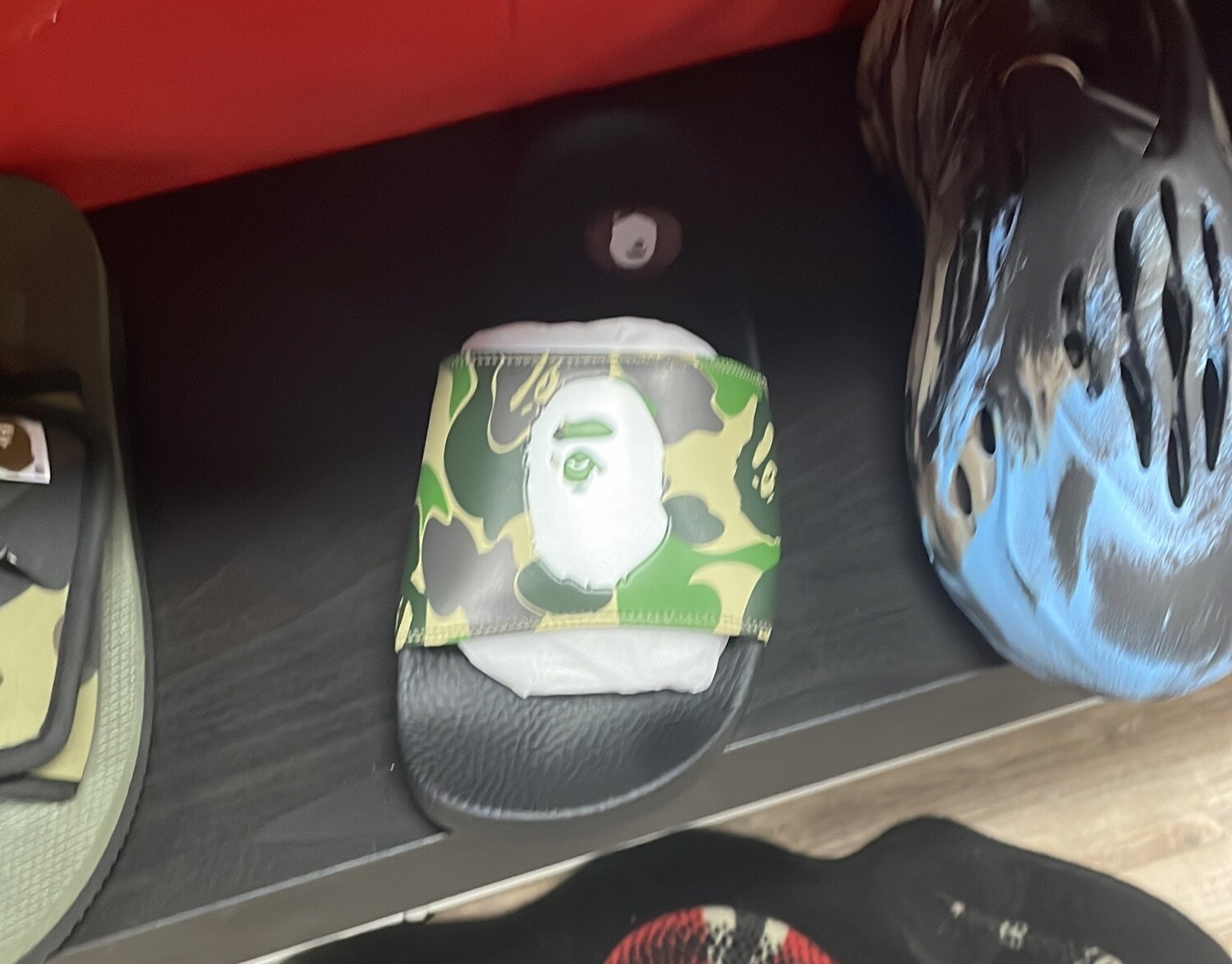 BAPE SLIDES GREEN BLK (8)