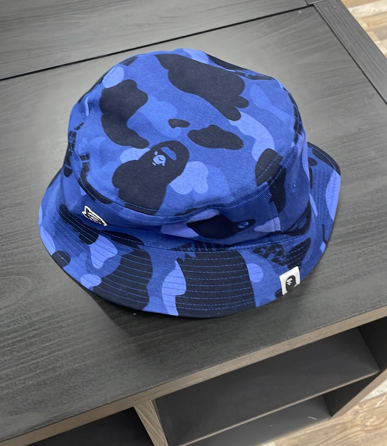 BAPE CAMO BLUE X BUCKET HAT