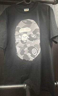 BAPE CAMO GRY MNKY BLK (LG)
