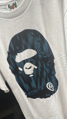 BAPE BLU MNKY WHT (LG)