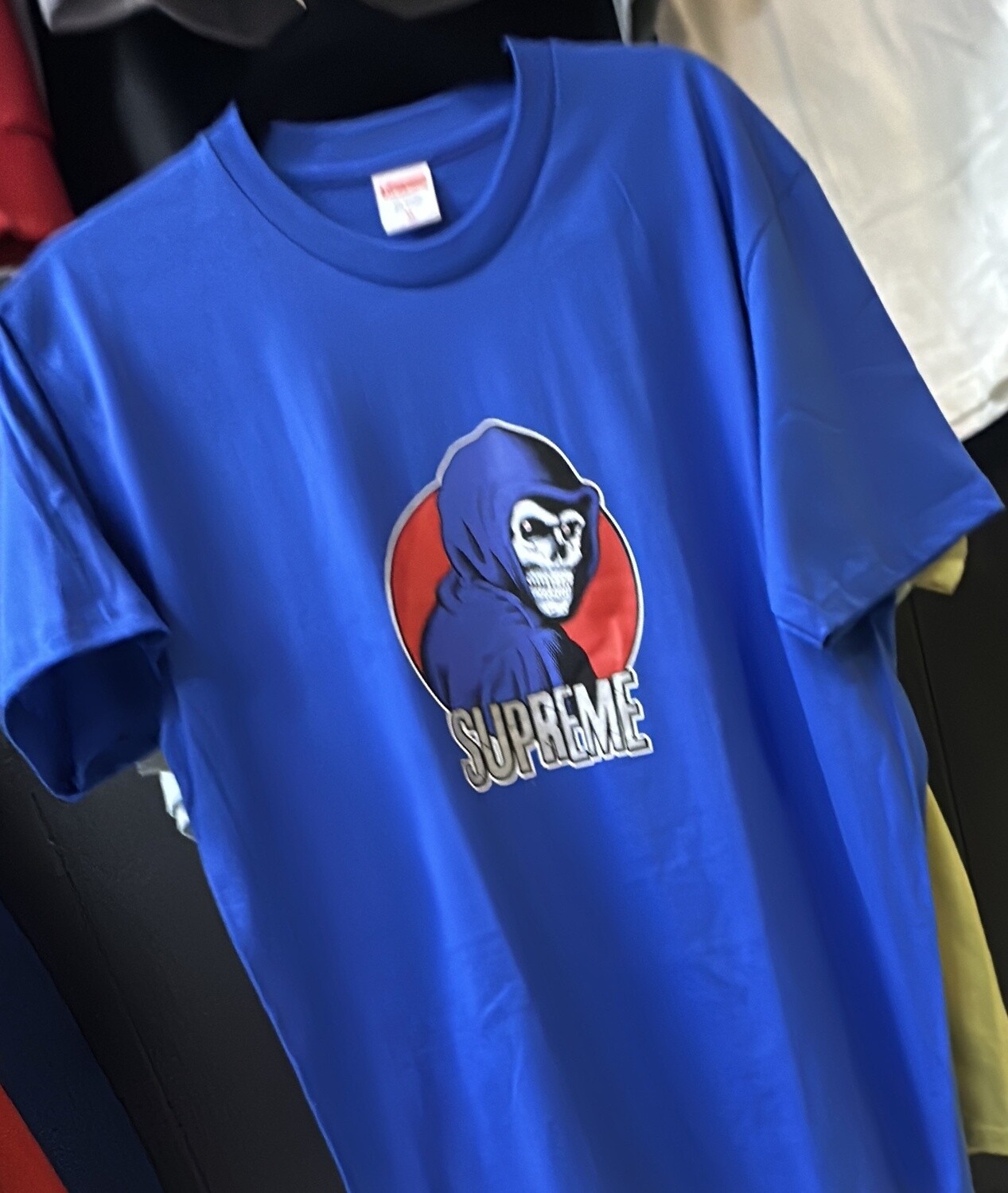 SUPREME T BLU SKULL (LG)