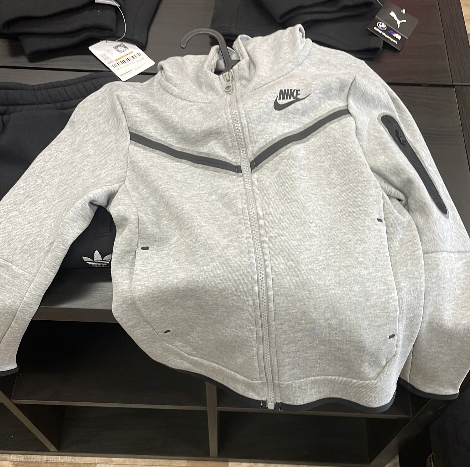 NIKE TECH KID HOODIE GREY (S)