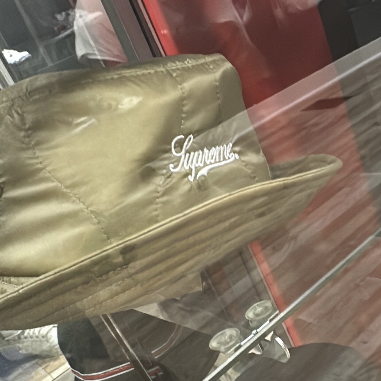 SUPREME GREEN BUCKET NYLON