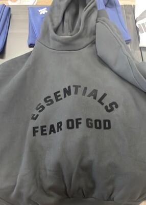 ESSENTIALS HOODIES JET BLK (S)