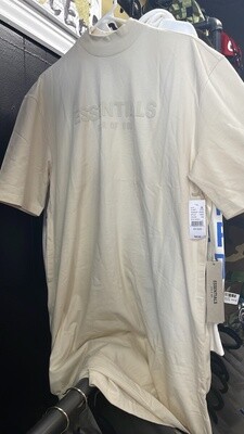 ESSENTIALS DRESS WOMAN EGG SHELL (XS)
