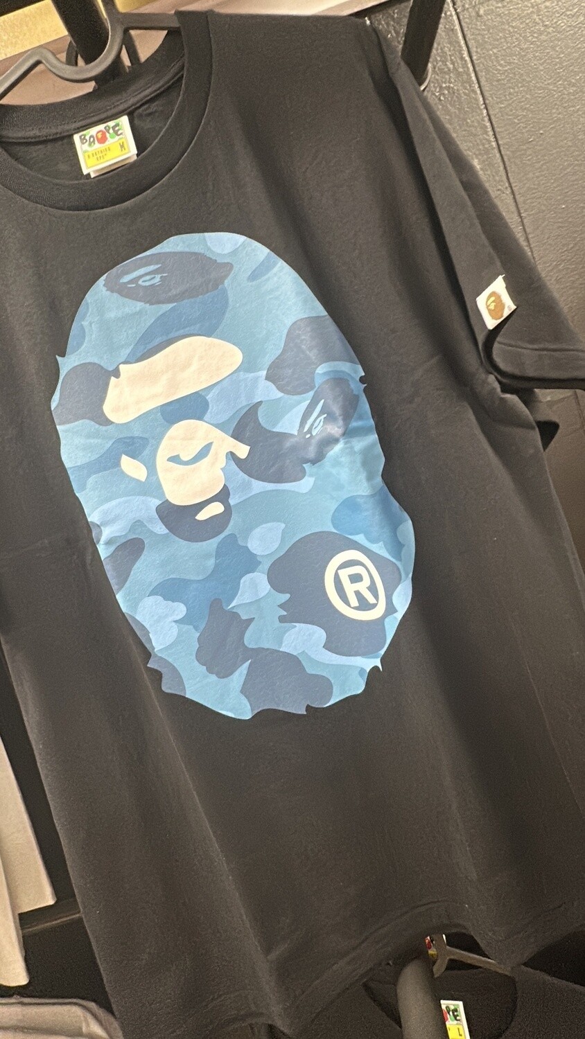 BAPE BLU CAMO MNKY BLK (MD)