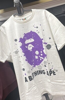 BAPE PURP MNKY SPOTS WHT (SM)