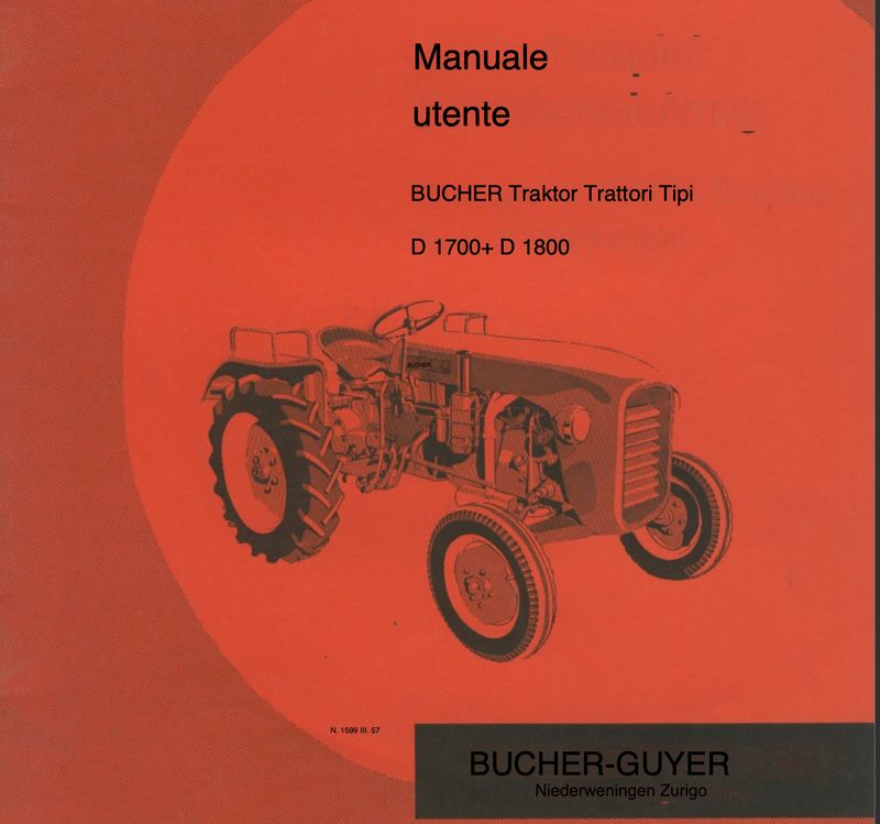 Bucher istruzioni per l'uso D1700 e D1800 - IT