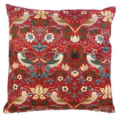 STRAWBERRY THIEF RED - CUSHION COVER ONLY