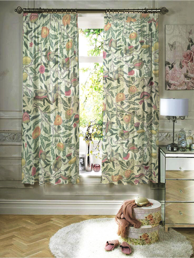 FRUIT - LINED CURTAINS