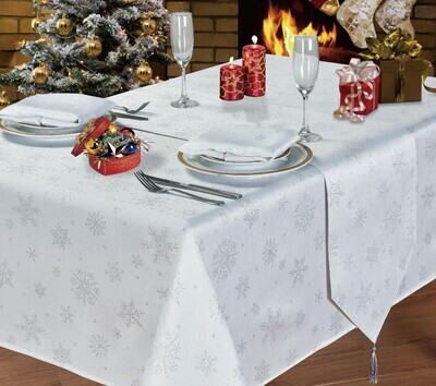 CHRISTMAS TABLE LINEN - SNOWFLAKE