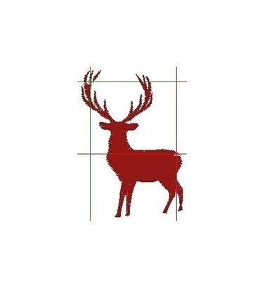 CHRISTMAS GUEST TOWEL - STAG