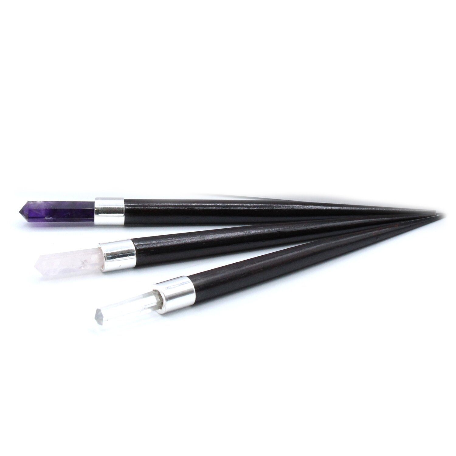 Healing Wands - Simple Pointed - Rose, Rock, Amethyst