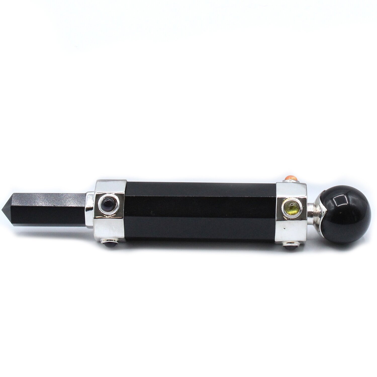 Healing Wand - Hexagonal - 12cm - Black Agate