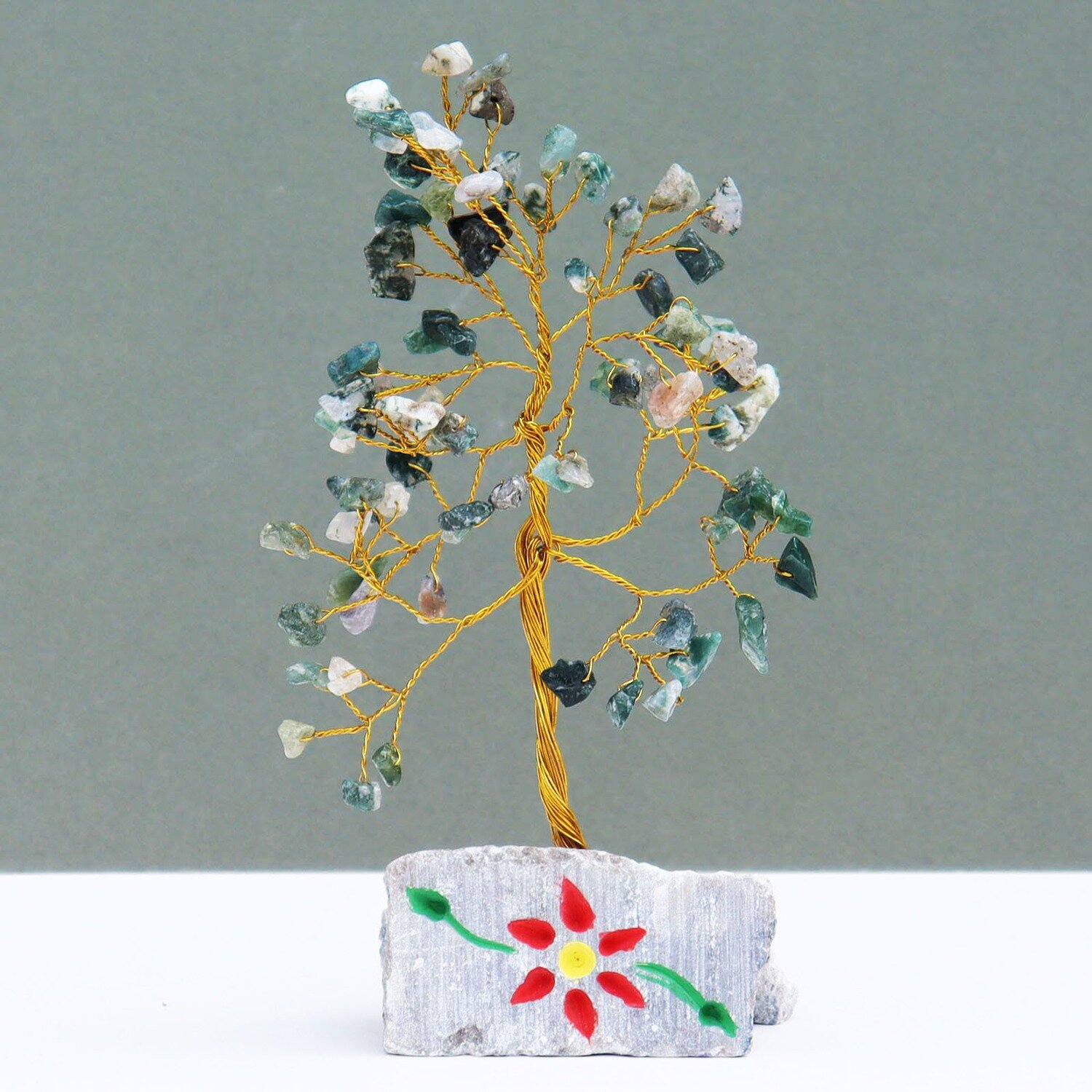 80 Stone - Moss Agate Tree