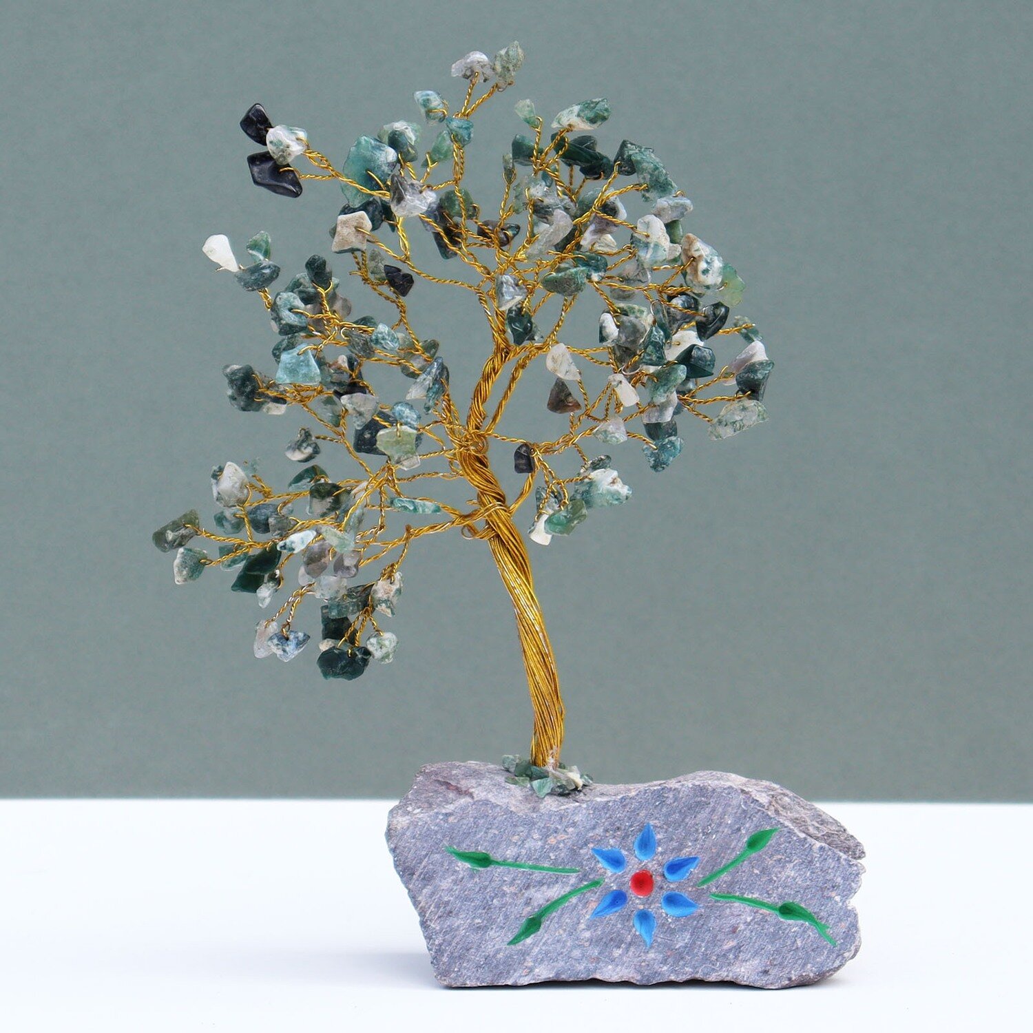 160 Stone - Moss Agate Tree