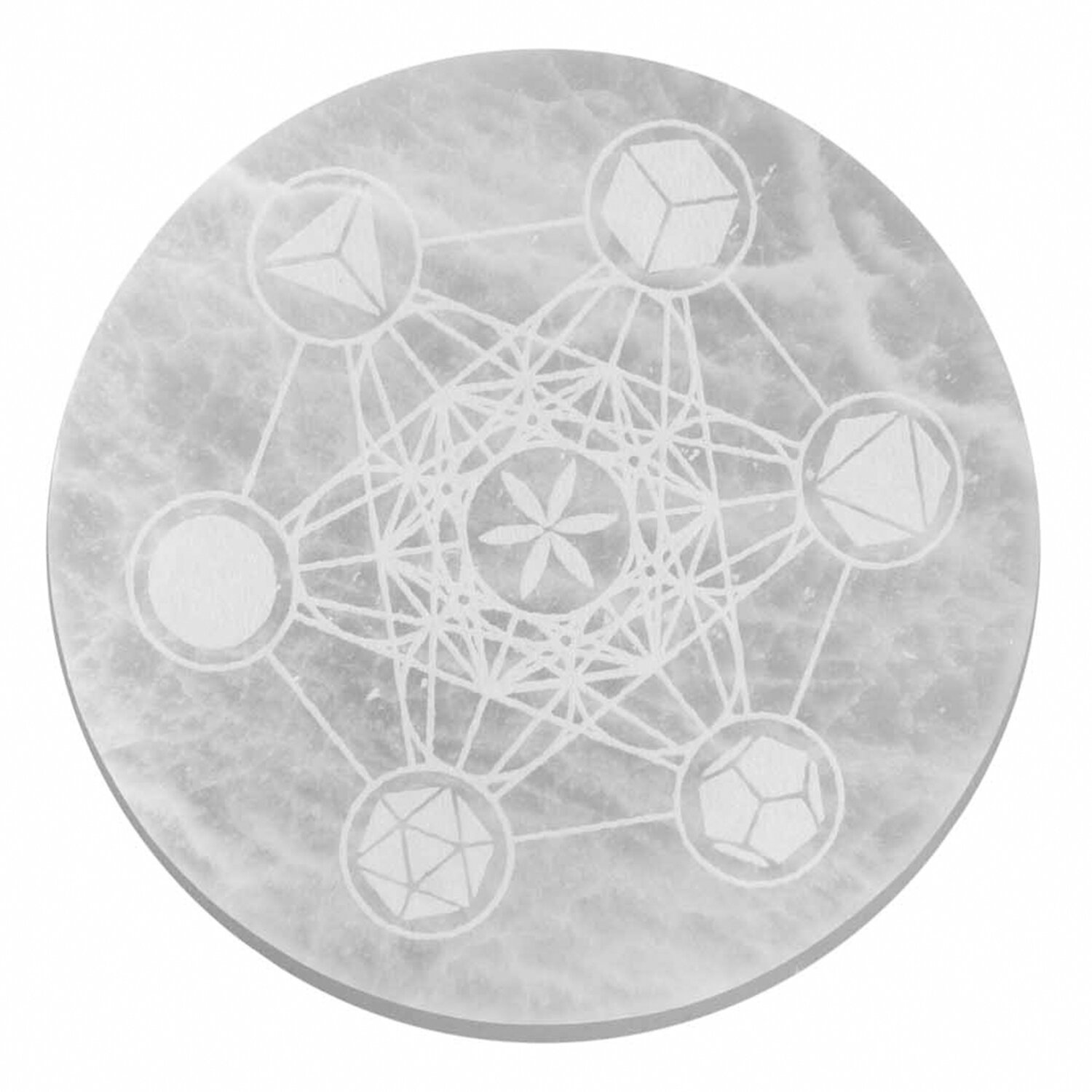 Charging Plate - 18cm - Sacred Geometry