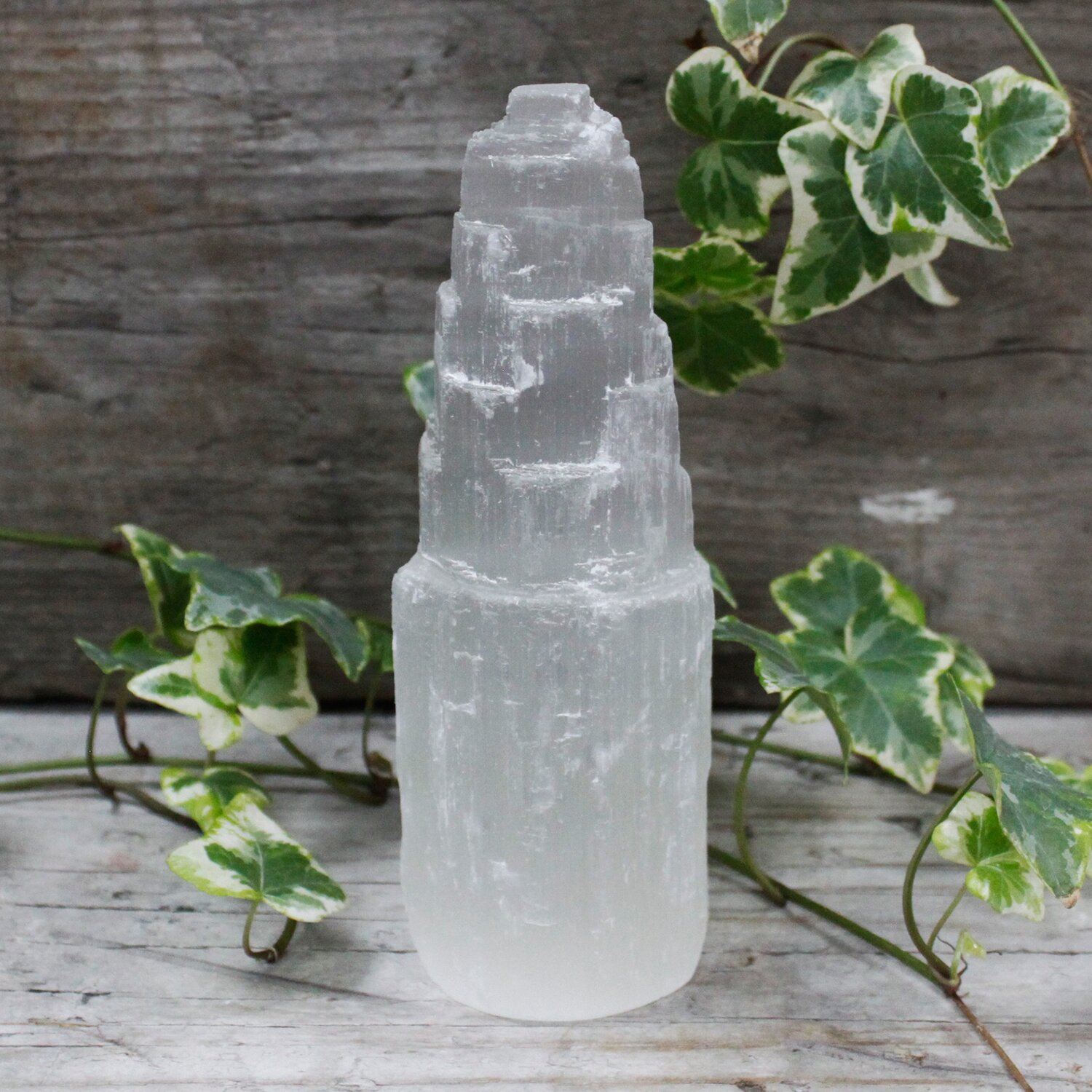 Selenite Tower - 15 cm - natural