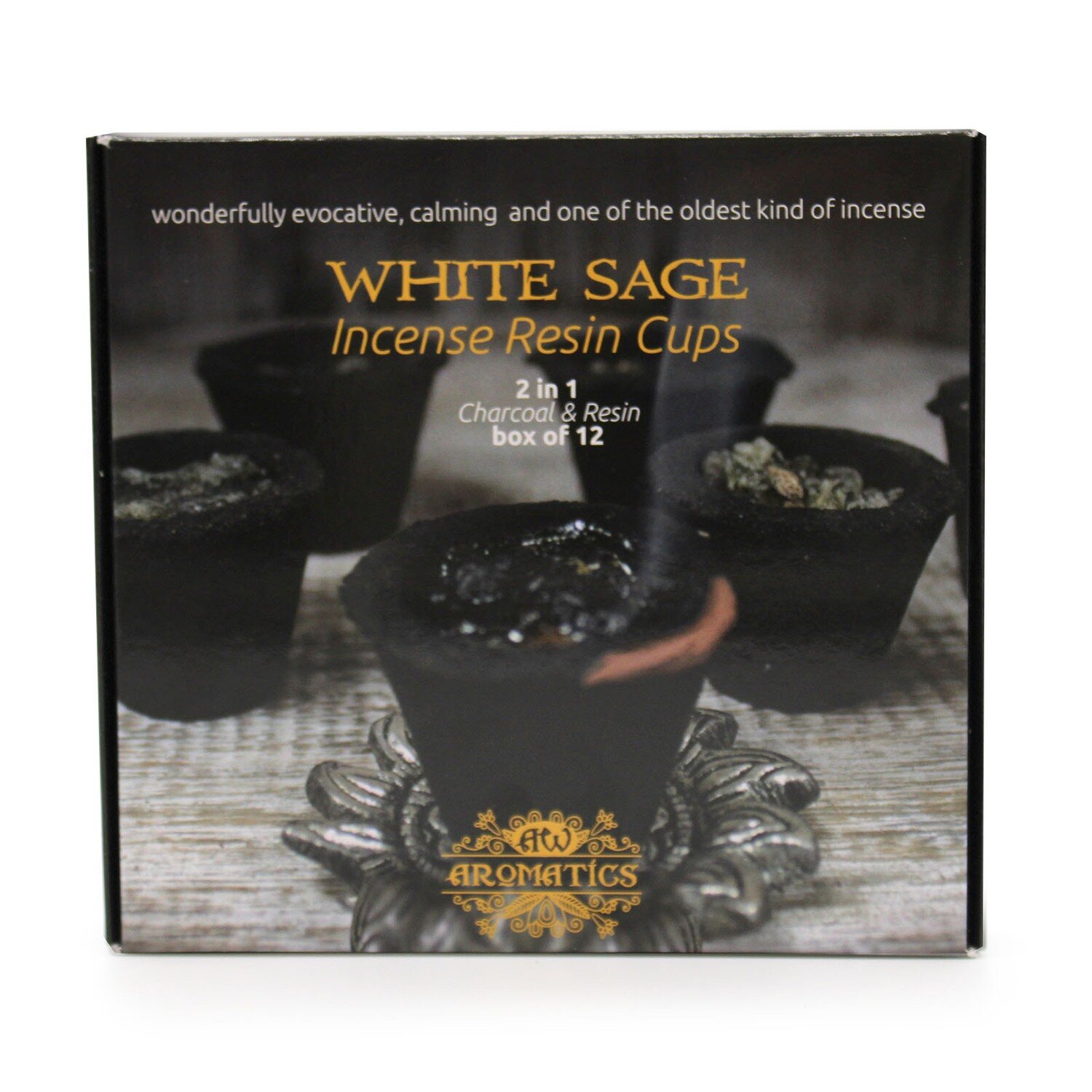 Resin Cups - White Sage - Box of 12