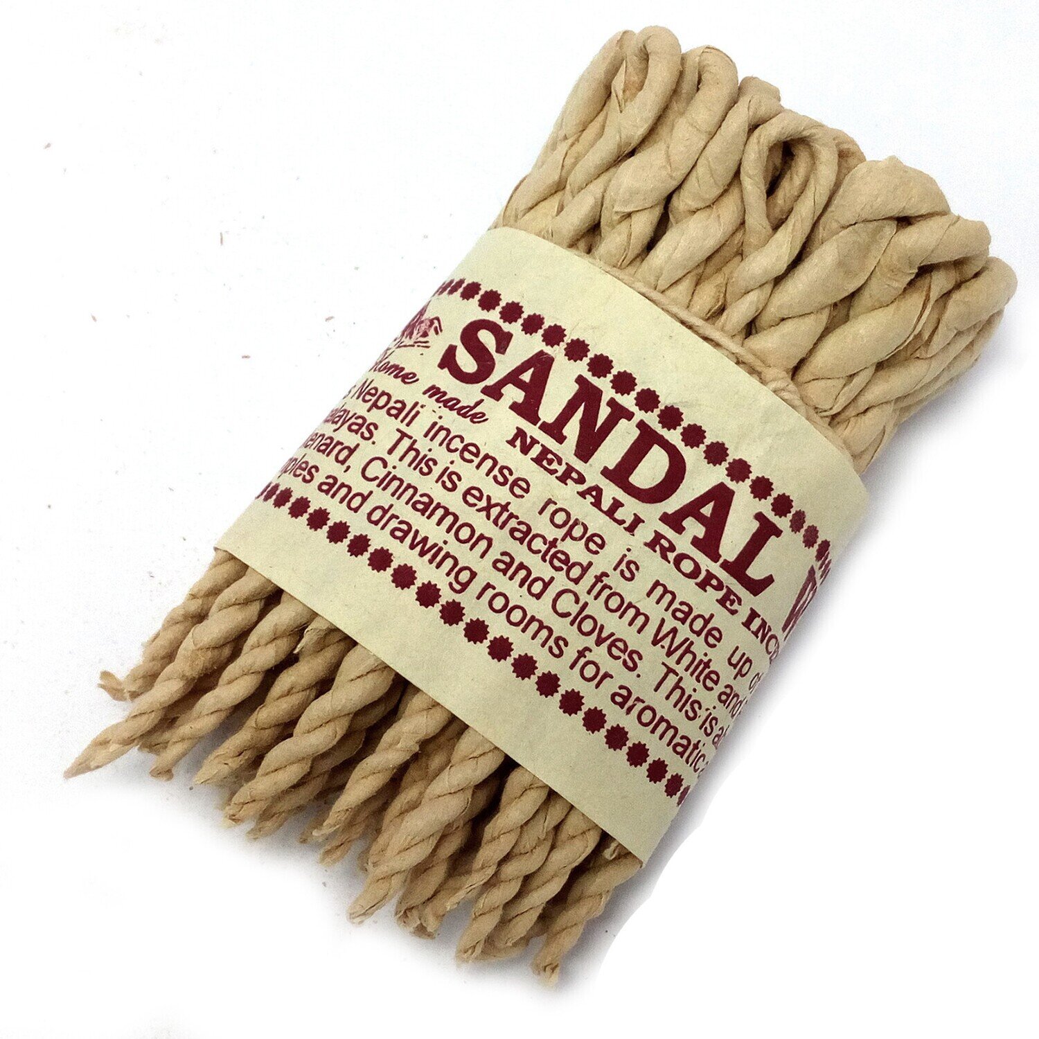 Rope Incense - Pure Herbs Sandalwood & Spice