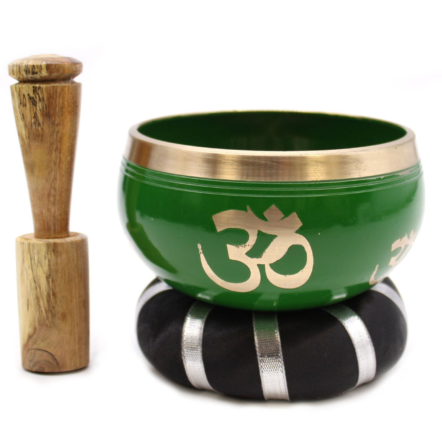 Singing Bowl Set - Tree of Life - Green 10.7cm