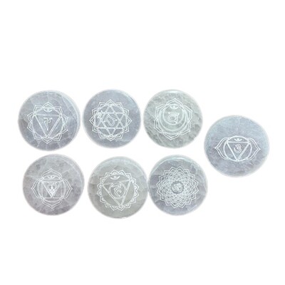 Charging Plates - Chakra - Set of 7