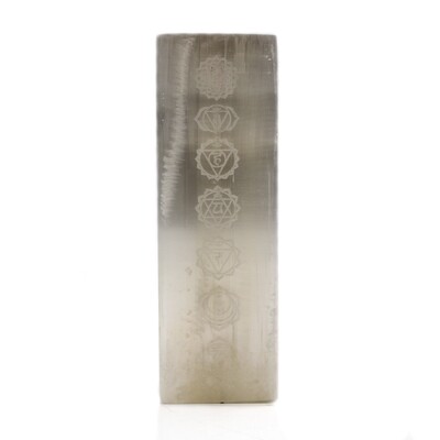 Selenite Block Lamp - 25cm - Chakra