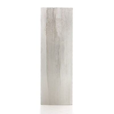 Selenite Block Lamp - 25cm - Tree of Life