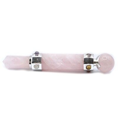 Healing Wand - Hexagonal - 12cm - Rose Quartz