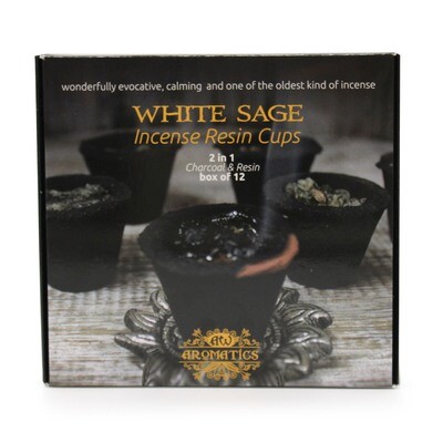Resin Cups - White Sage - Box of 12