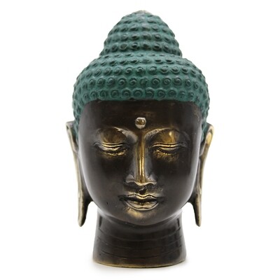 Brass Buddha Head - antique