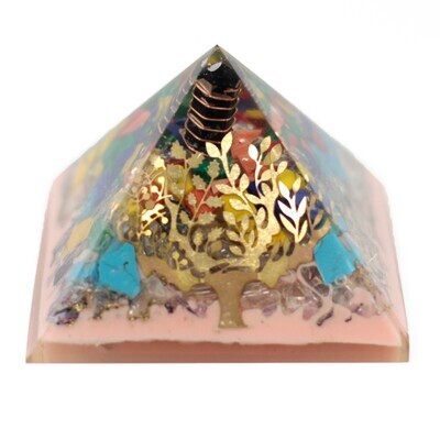 Organite Pyramid 70mm - Tree（earth base)