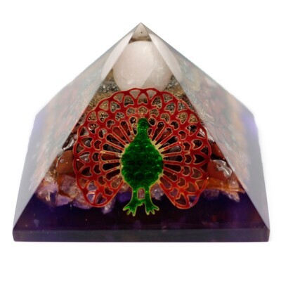 Organite Pyramid 80mm - Peacock