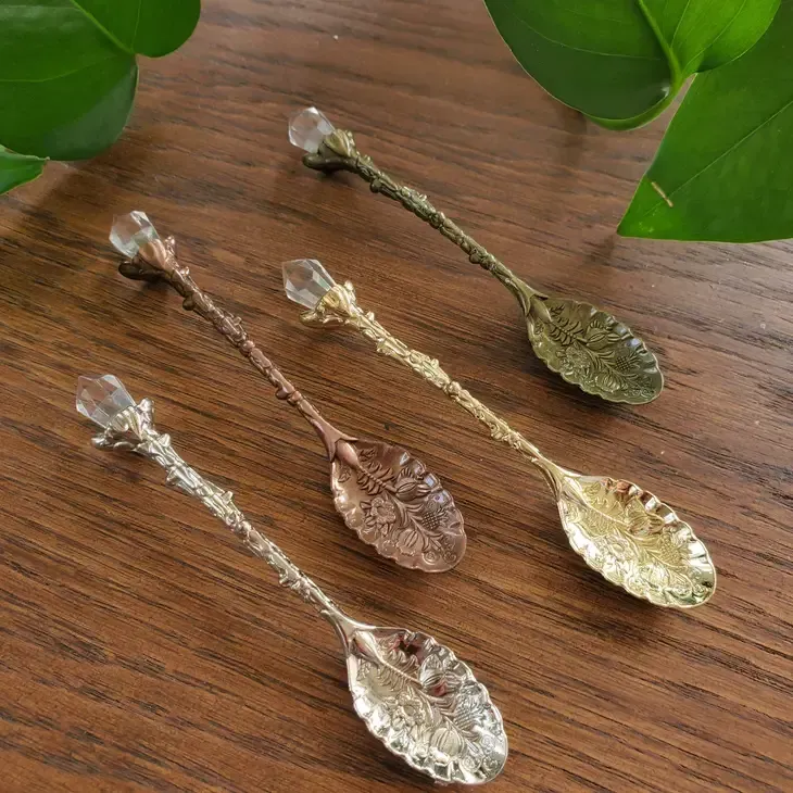 Ritual Spoon - Bronze with Crystal