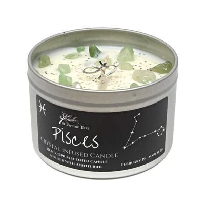 Pisces Crystal Candle