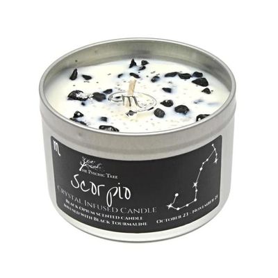 Scorpio Crystal Candle