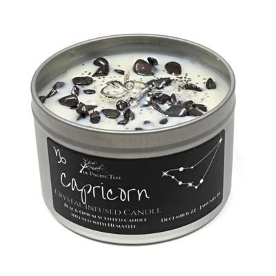 Capricorn Crystal Candle
