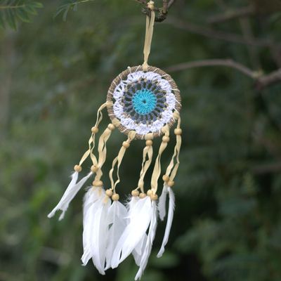Dreamcatcher - Medium Round - Macrame - White