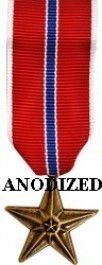 Bronze Star Medal - Mini Anodized