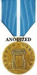 Korean Service Medal - Large Anodized