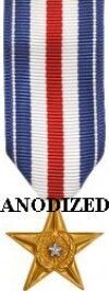 Silver Star Medal - Mini Anodized